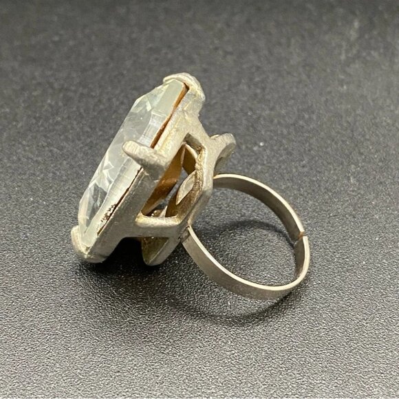 Rare! Art Deco Cocktail Ring - Picture 6 of 16